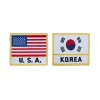 Best Martial Arts / MOOTO USA Flag Patch With Country Name (Black Letters)