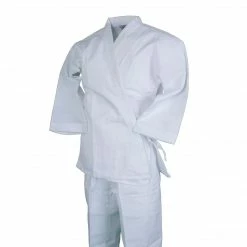 Best Martial Arts / MOOTO USA BMA Ribbed Fabric White Open Uniform Uniforms