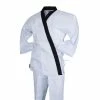 Best Martial Arts / MOOTO USA BMA Ribbed Fabric White Open Uniform W/ Black Trim