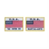 Best Martial Arts / MOOTO USA USA Flag Patch With White Background