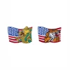 Best Martial Arts / MOOTO USA Wavy USA Flag Patch With Animal