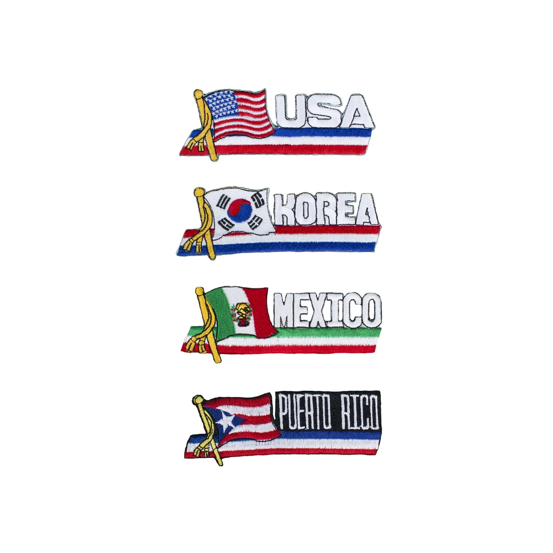 Wholesale π Best Martial Arts / MOOTO USA Country Banner Patch π 3 Best Martial Arts / MOOTO USA Country Banner Patch