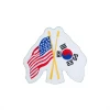 Best Martial Arts / MOOTO USA USA & Korea Flag Patch