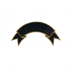 Best Martial Arts / MOOTO USA Blank Name Patch Curve Shape (Black)