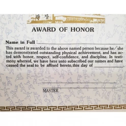Best Martial Arts / MOOTO USA Certificate