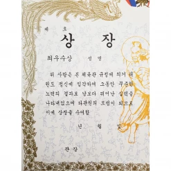 Best Martial Arts / MOOTO USA Awards / Certificates Certificate "Best Student" With Flag Logo