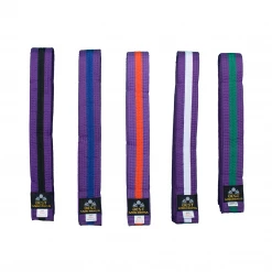 Best Martial Arts / MOOTO USA BMA Purple Belt With Stripe