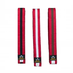 Best Martial Arts / MOOTO USA BMA Red Belt With Stripe