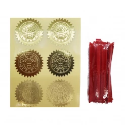 Best Martial Arts / MOOTO USA Certificate WTF Seal Sticker & Ribbon (100 Piece / Pack)