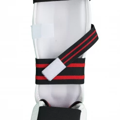 Best Martial Arts / MOOTO USA BMA Vinyl Detachable Shin & Instep Protector (White)