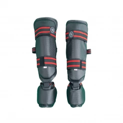 Best Martial Arts / MOOTO USA BMA Vinyl Detachable Shin & Instep Protector (Black)